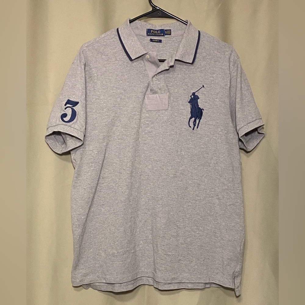 Polo Ralph Lauren Big Pony #3 Custom Fit Short Sleeve Polo Shirt Men’s XL